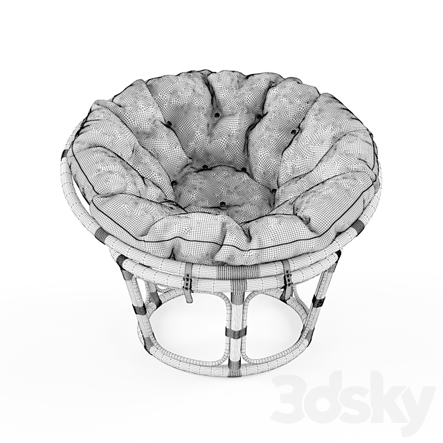 Papasan Chair 3DSMax File - thumbnail 3