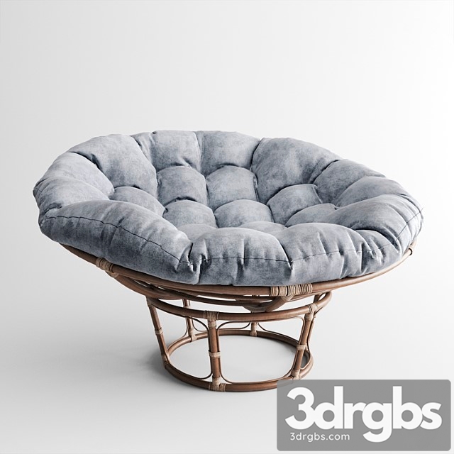 Papasan taupe chair 3dsmax Download - thumbnail 1