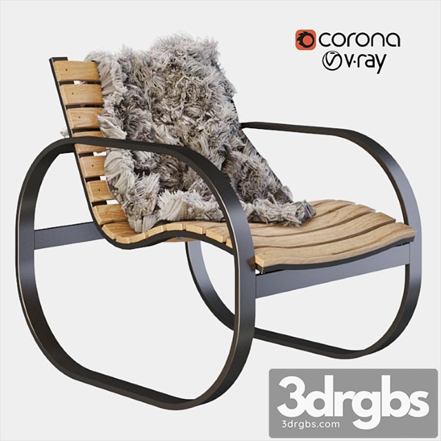 Parc rocking chair 3dsmax Download - thumbnail 1