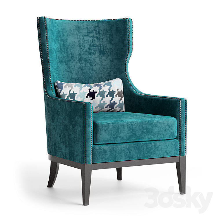 Parker Armchair 3DS Max - thumbnail 1