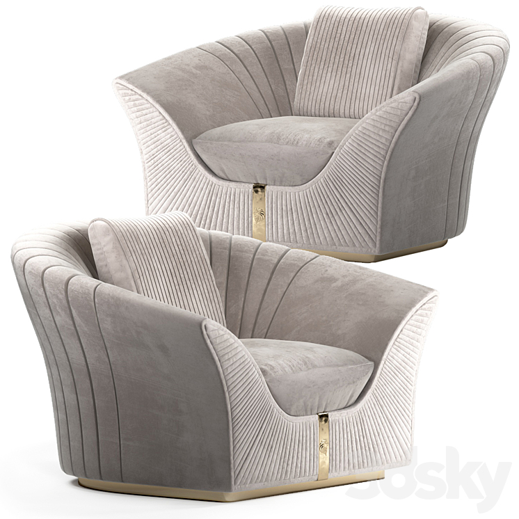 Passion Armchair | Giorgio collection 3DS Max - thumbnail 1