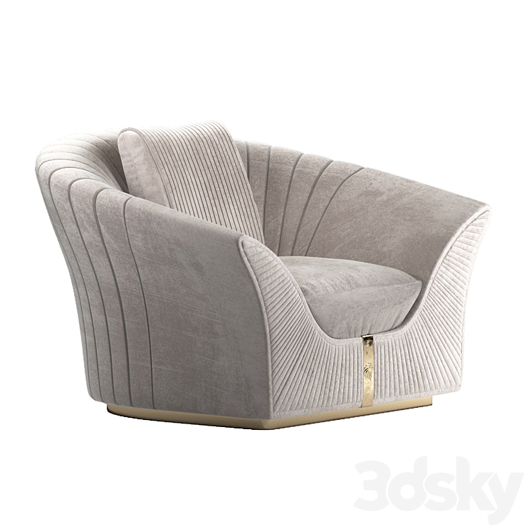 Passion Armchair | Giorgio collection 3DS Max - thumbnail 2