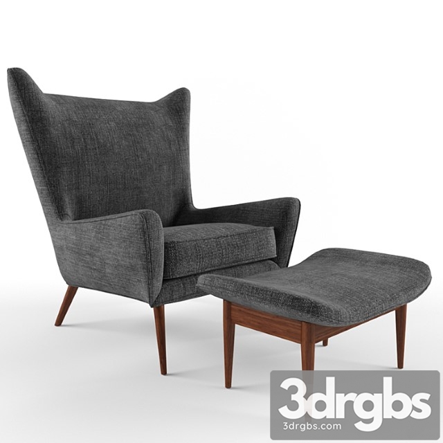 Paul McCobb Wing Chair 3dsmax Download - thumbnail 1