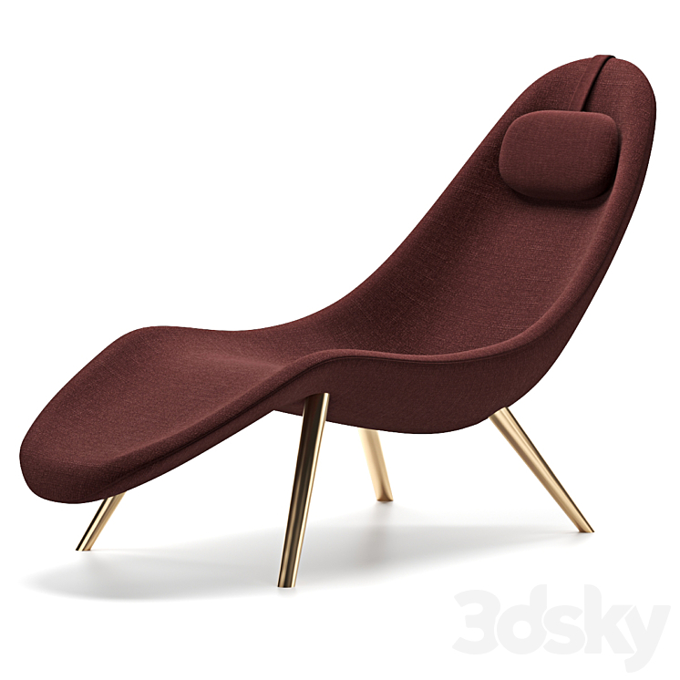 Pause chaise lounge 3DS Max - thumbnail 1