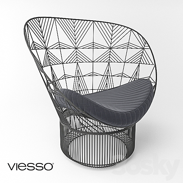 Peacock Lounge Chair 3ds Max - thumbnail 1