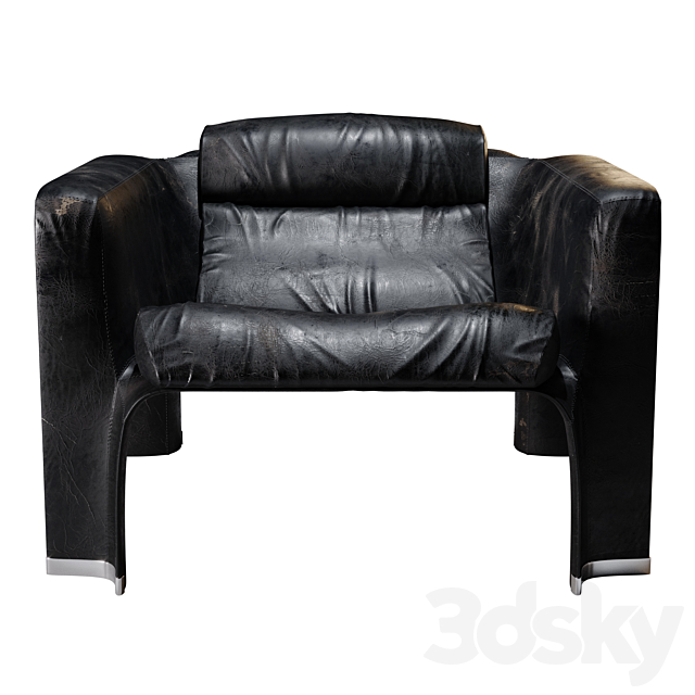 Pekka Perjo lounge armchair 3ds Max - thumbnail 1