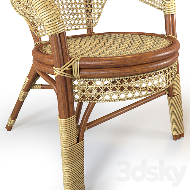 Pelangi armchair 3DS Max Model - thumbnail 2