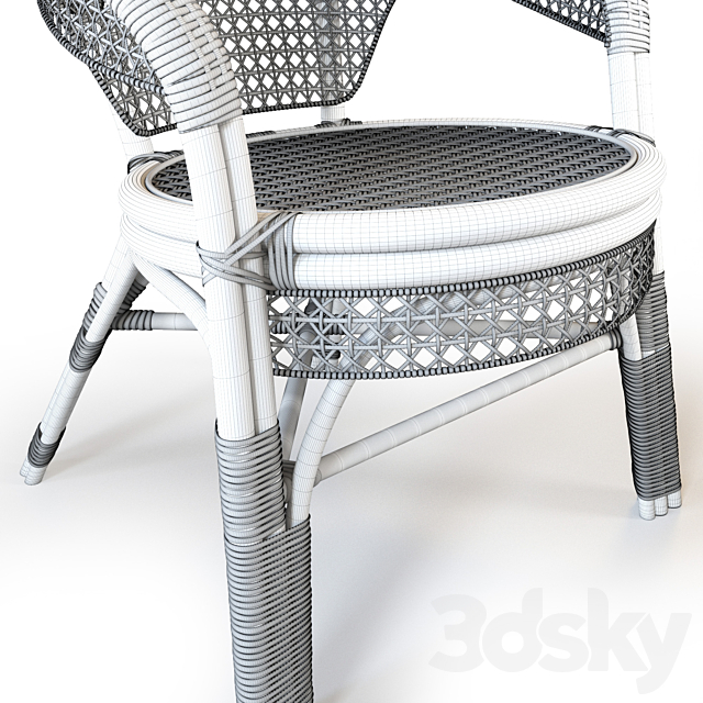 Pelangi armchair 3DS Max Model - thumbnail 3