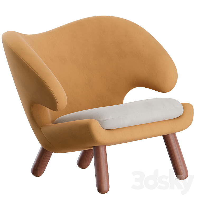 Pelican Chair by Finn Juhl 3DS Max Model - thumbnail 1