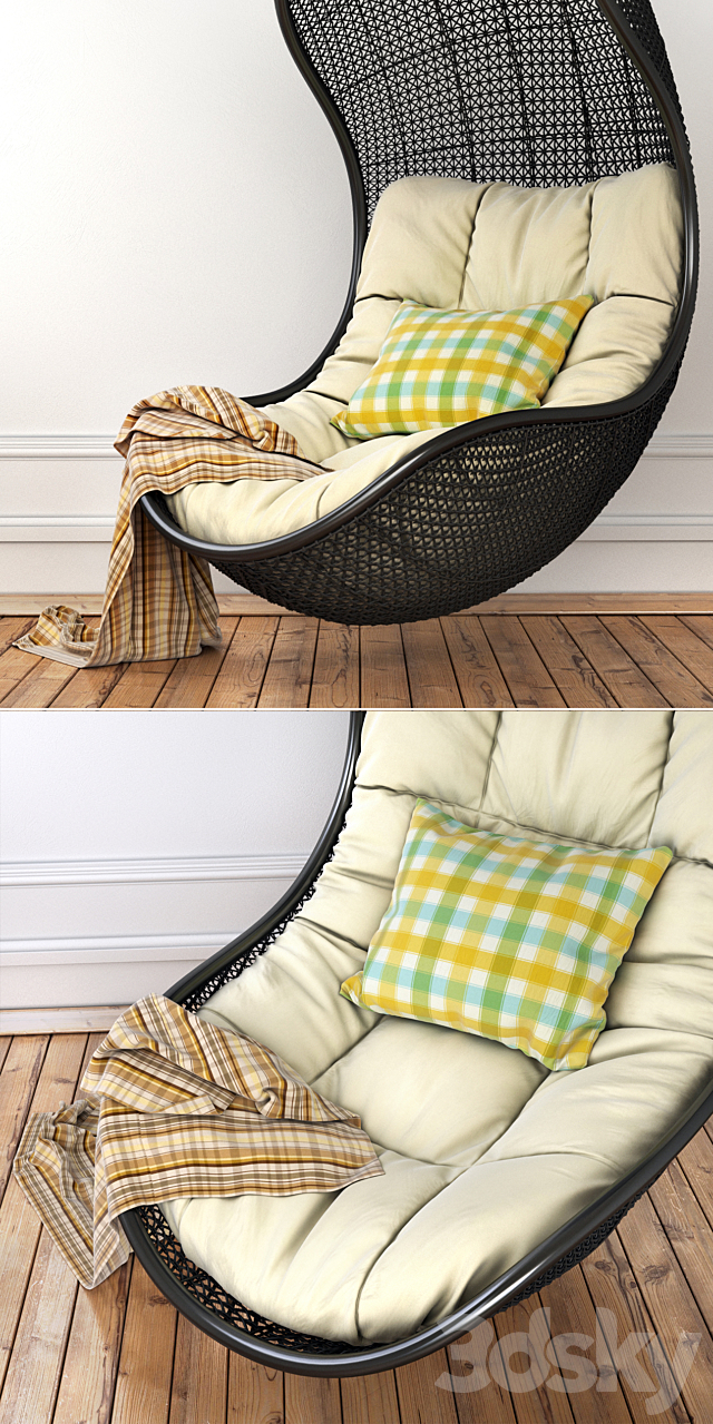 Pendant armchair 3DSMax File - thumbnail 2