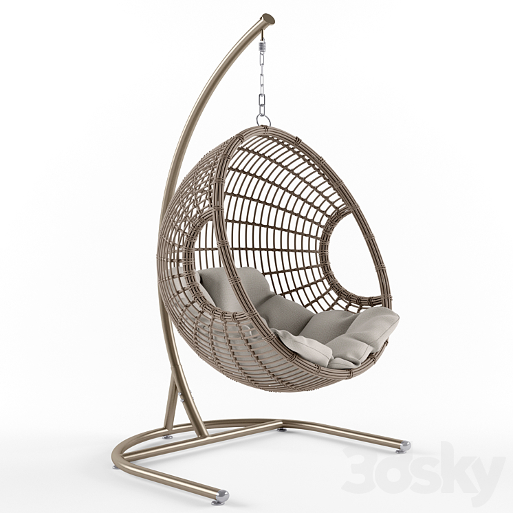 Pendent chair Palermo Rammus 3DS Max - thumbnail 1