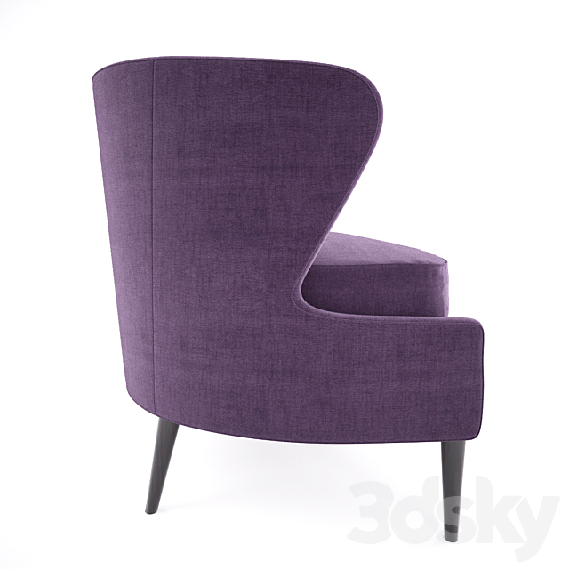 Percilla Chair 3DS Max Model - thumbnail 2