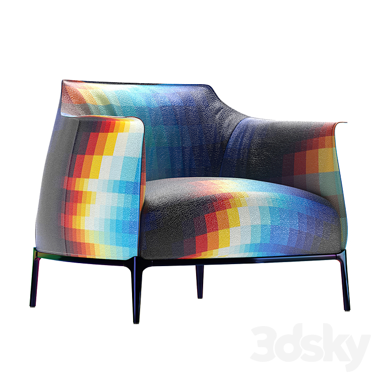 PF Archibald Armchair – Poltrona Frau 3DS Max Model - thumbnail 1