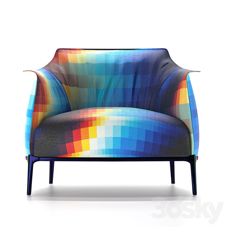 PF Archibald Armchair – Poltrona Frau 3DS Max Model - thumbnail 2