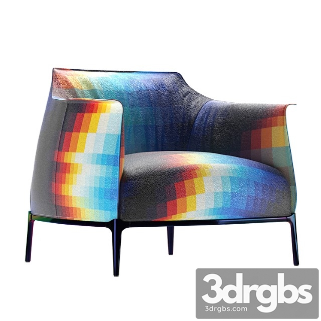 PF Archibald Armchair Poltrona Frau 3dsmax Download - thumbnail 1