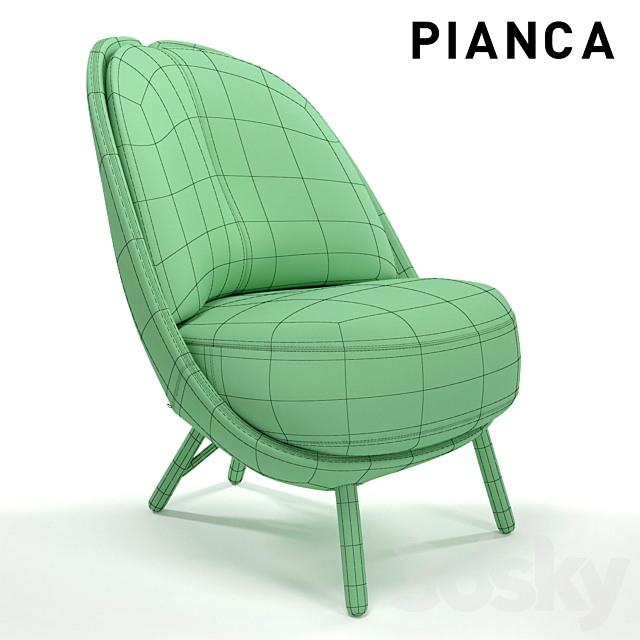 Pianca_Calatea 3DS Max Model - thumbnail 3