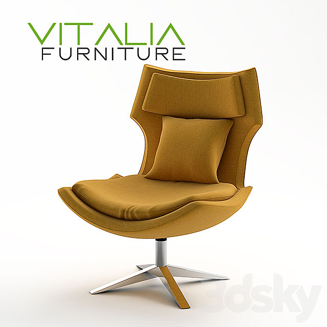 Pibe Lounge Chair 3DSMax File - thumbnail 1