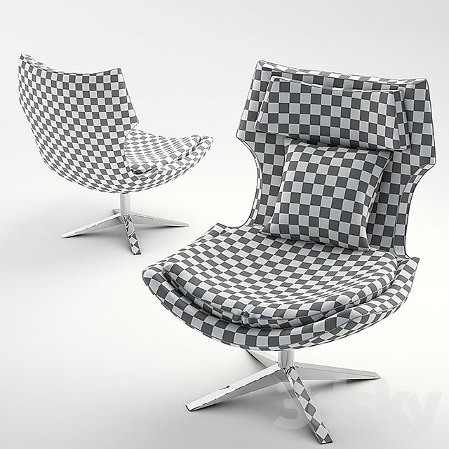 Pibe Lounge Chair 3DSMax File - thumbnail 3