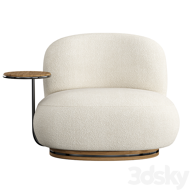 Pierre Armchair S 3DS Max - thumbnail 2