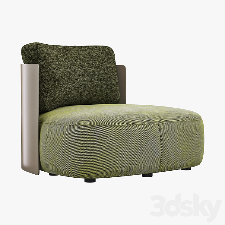 PIERRE Armchairs 3DS Max Model - thumbnail 2