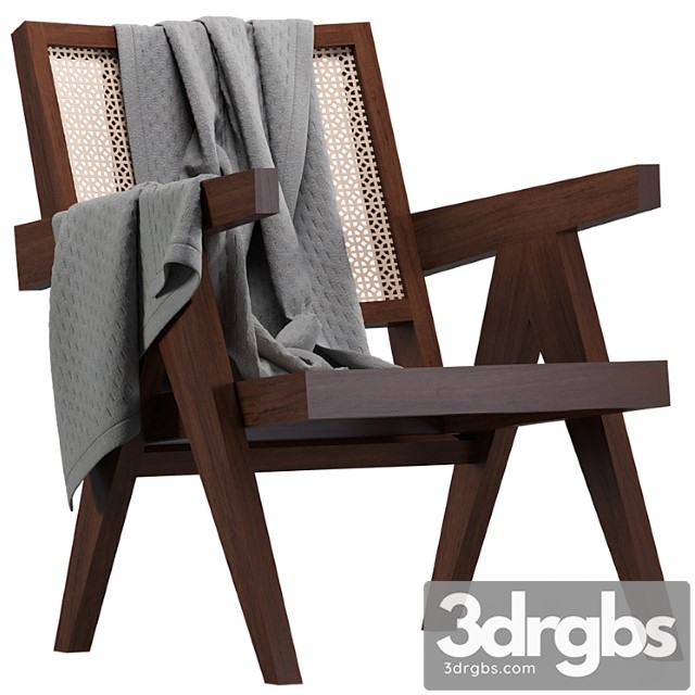 Pierre jeanneret easy chair 3dsmax Download - thumbnail 1