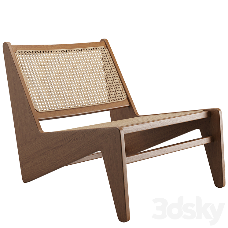 Pierre Jeanneret Kangaroo Armchair 3DS Max Model - thumbnail 1