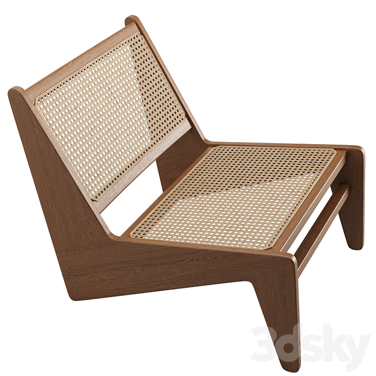 Pierre Jeanneret Kangaroo Armchair 3DS Max Model - thumbnail 2