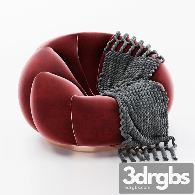 Pierre paulin alpha club chair 3dsmax Download - thumbnail 1