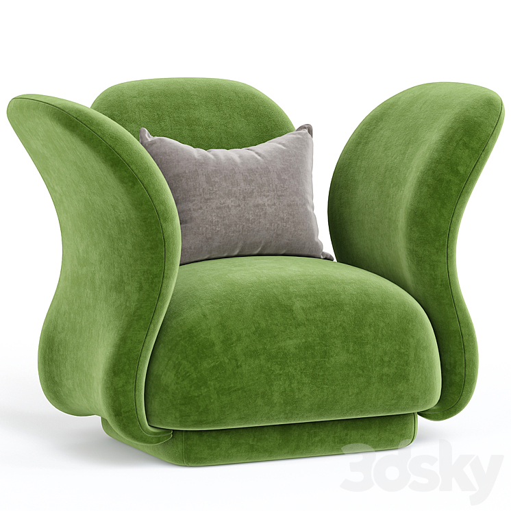 Pierre Paulin armchair 3DS Max - thumbnail 1