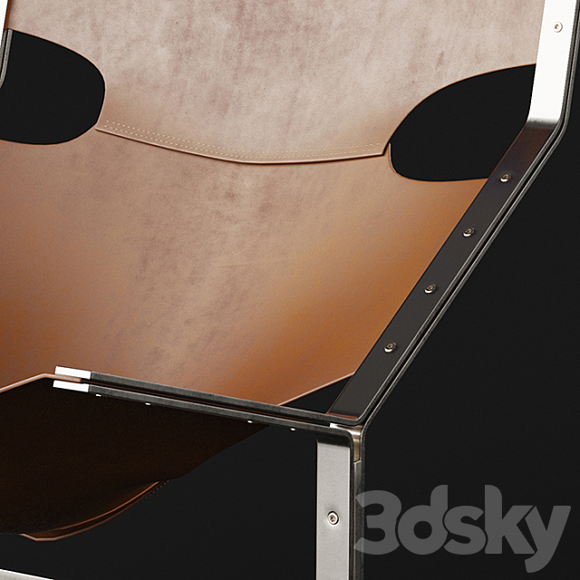 Pierre Paulin Pre-Study 444 Lounge Chair 3DS Max Model - thumbnail 2