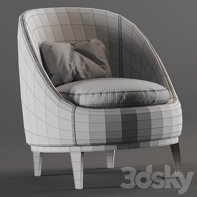 Piet Boon BELLE | Armchair 3DSMax File - thumbnail 3