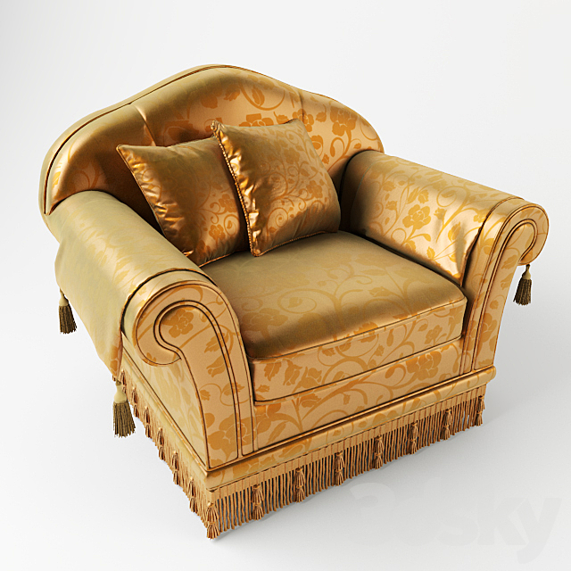 Pigoli Salotti chair 3DSMax File - thumbnail 2