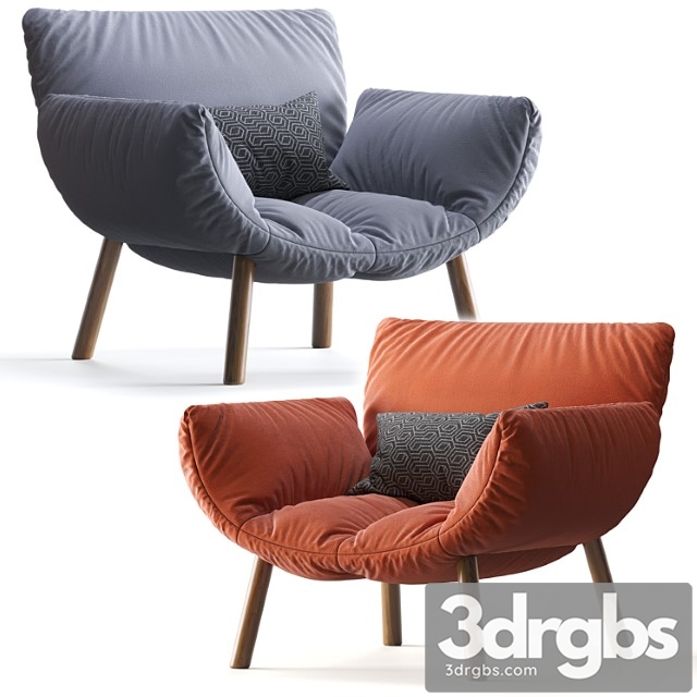 Pil bonaldo armchair 3dsmax Download - thumbnail 1