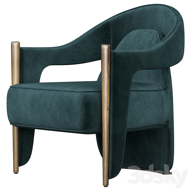 Pin by Ye ze on furniture Armchair 3DS Max Model - thumbnail 1