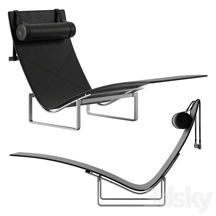 PK24 chaise longue by Fritz Hansen 3DS Max - thumbnail 1