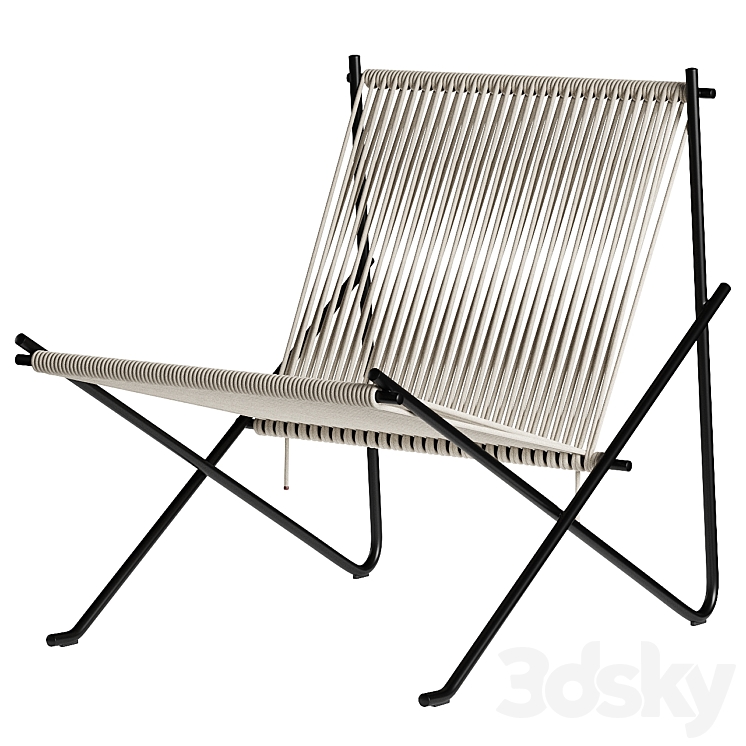 PK4 Lounge Chair by Fritz Hansen 3DS Max Model - thumbnail 1