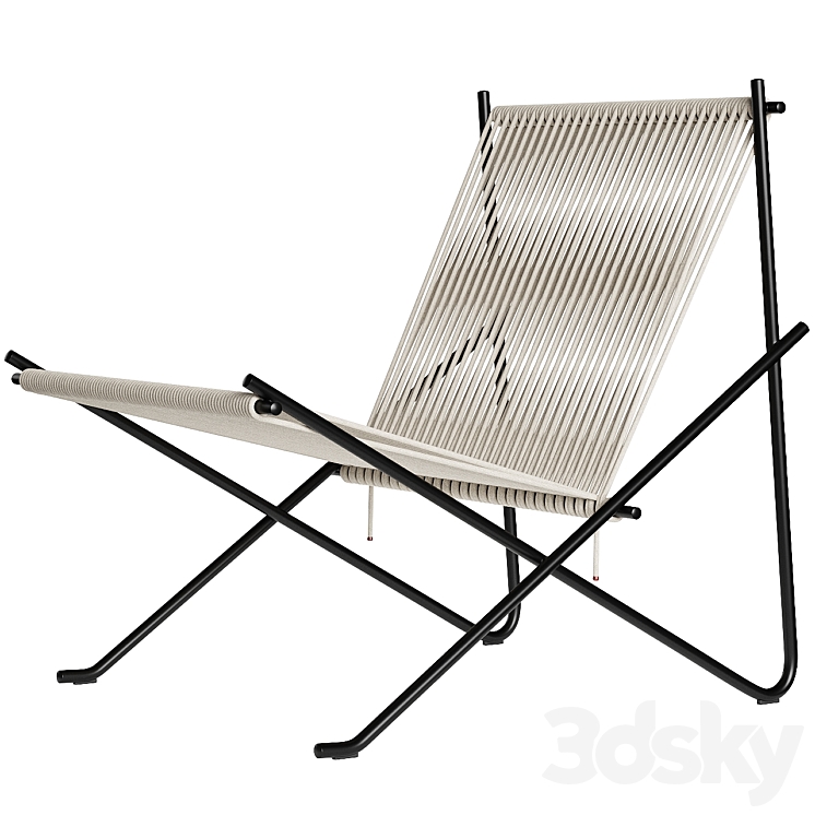 PK4 Lounge Chair by Fritz Hansen 3DS Max Model - thumbnail 2