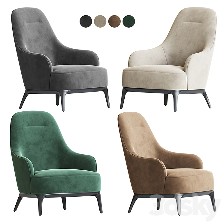 Play s furman armchair 3DS Max - thumbnail 1