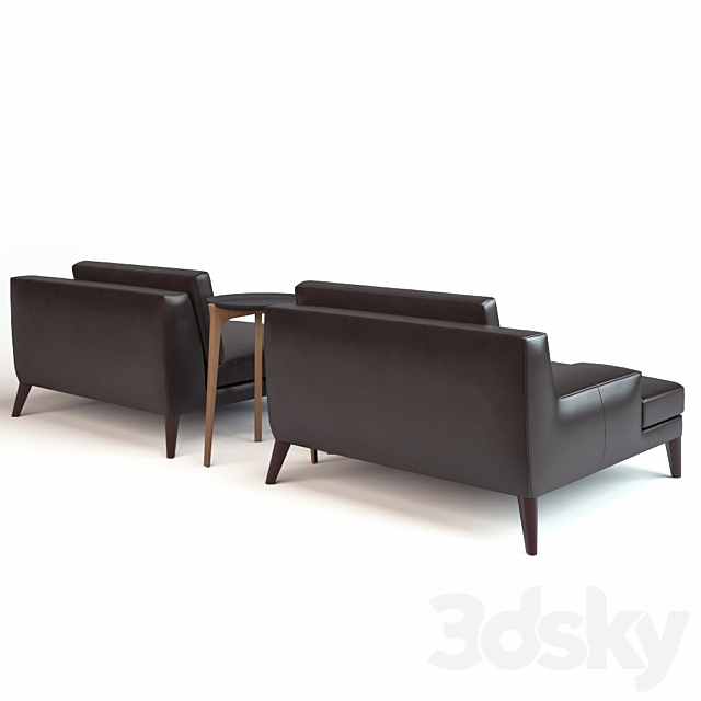 Playlist Chaise Roche-Bobois 3DS Max Model - thumbnail 2