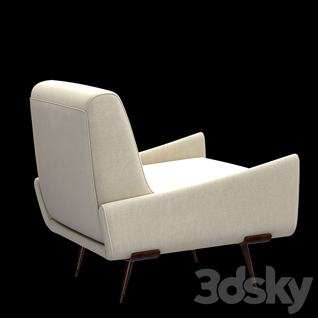 PO-801 Armchair 3DS Max Model - thumbnail 2