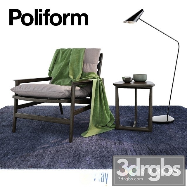 Poliform Ioanema Armchair 3dsmax Download - thumbnail 1