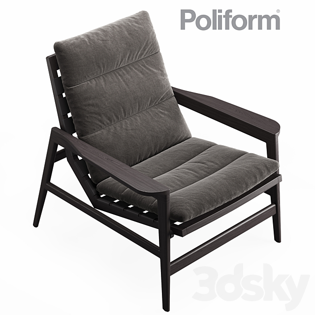 Poliform Ipanema armchair 3DSMax File - thumbnail 2