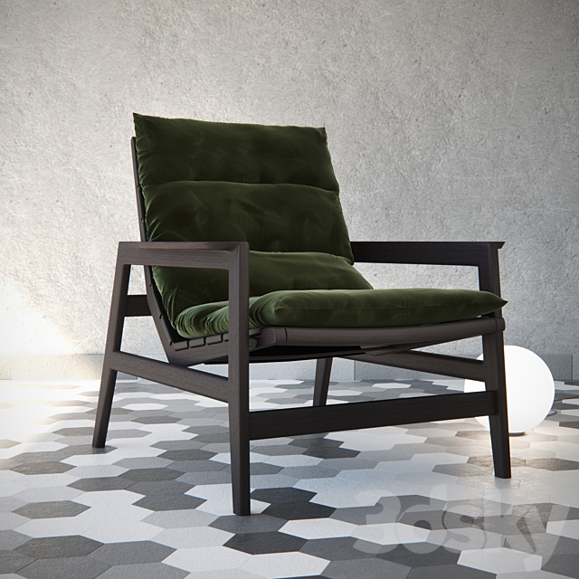 Poliform Ipanema armchair 3DSMax File - thumbnail 2