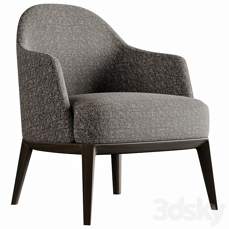 Poliform jane armchair 3DS Max Model - thumbnail 1