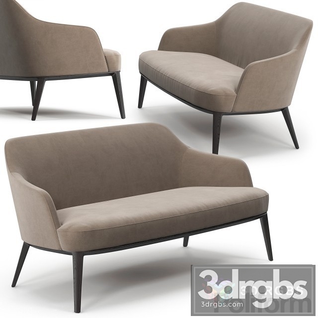 Poliform Jane Sofa 3dsmax Download - thumbnail 1