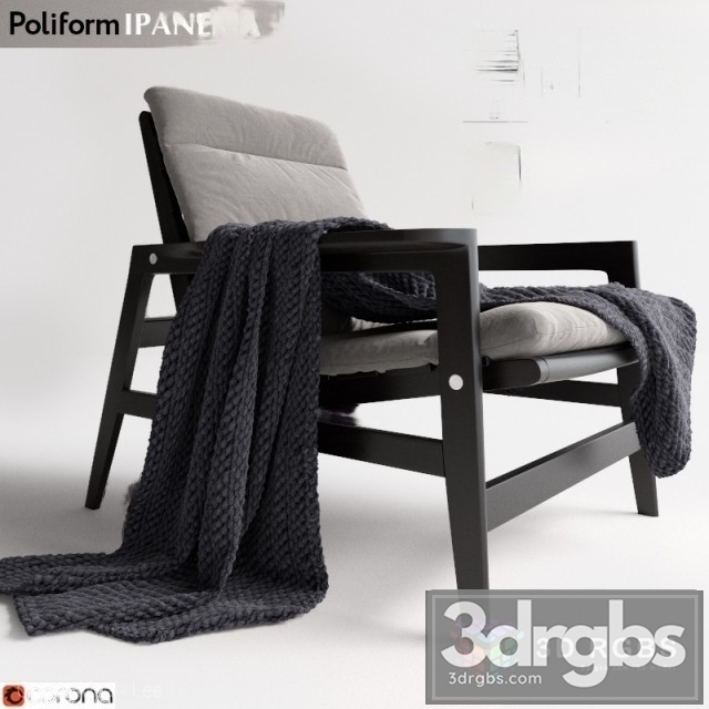 Poliform Lpamena Armchair 3dsmax Download - thumbnail 1