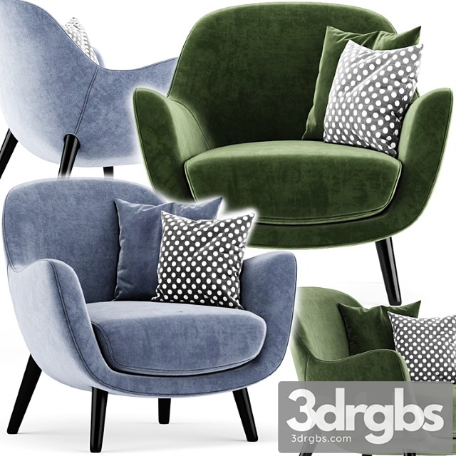 Poliform mad armchair 2 3dsmax Download - thumbnail 1