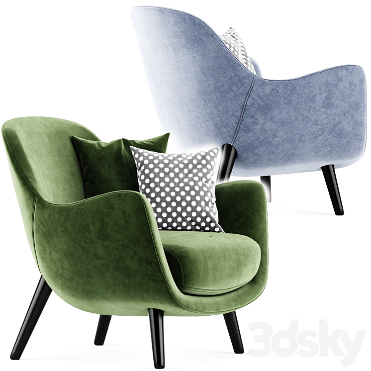 Poliform Mad Armchair 3DS Max - thumbnail 2