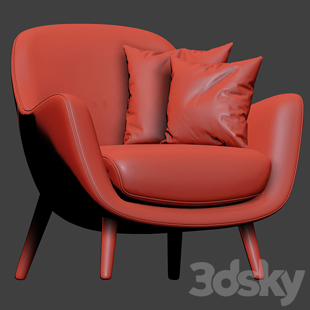 Poliform Mad Armchair 3DSMax File - thumbnail 3