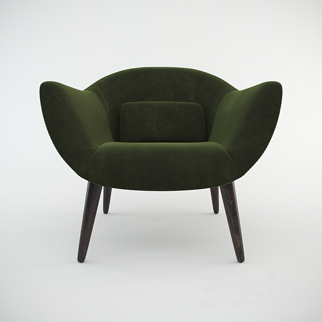 Poliform Mad Chair 3DS Max Model - thumbnail 2